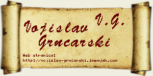 Vojislav Grnčarski vizit kartica